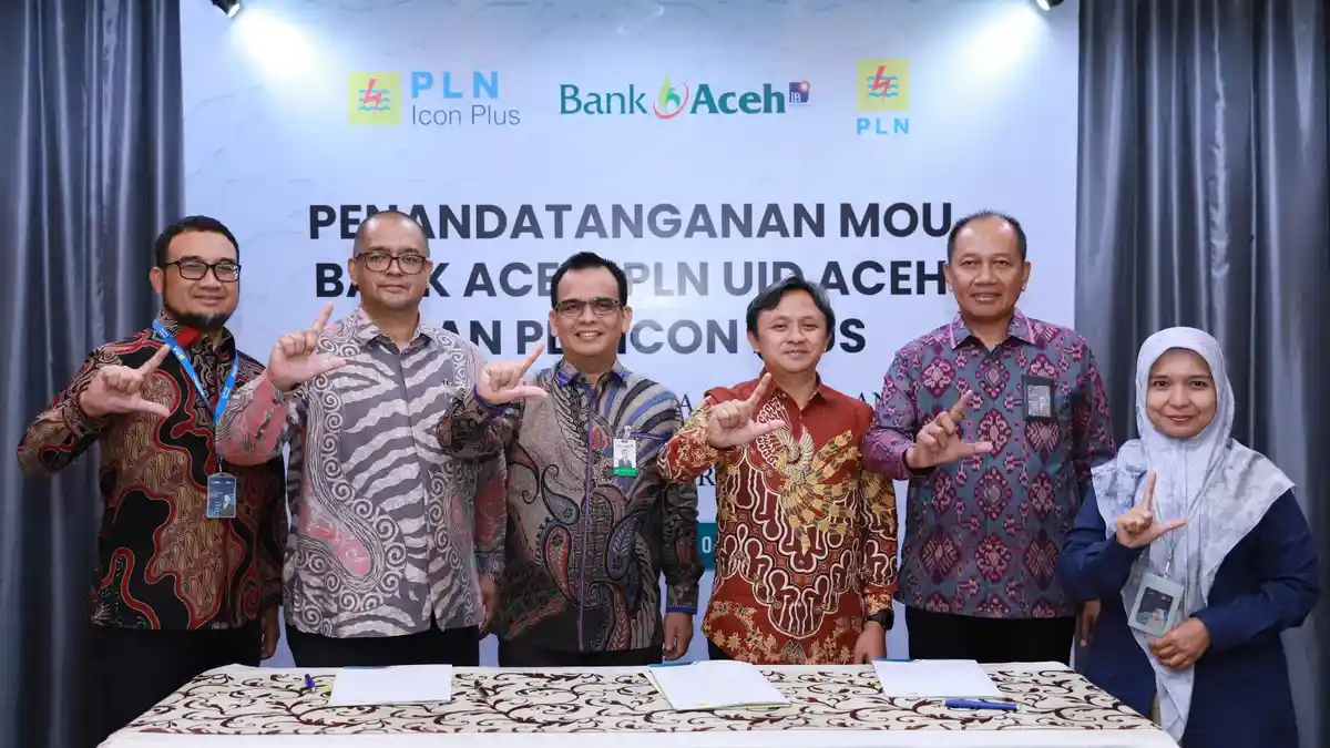 Perkuat Layanan Pelanggan, Bank Aceh Gandeng PLN dan PLN Icon Plus