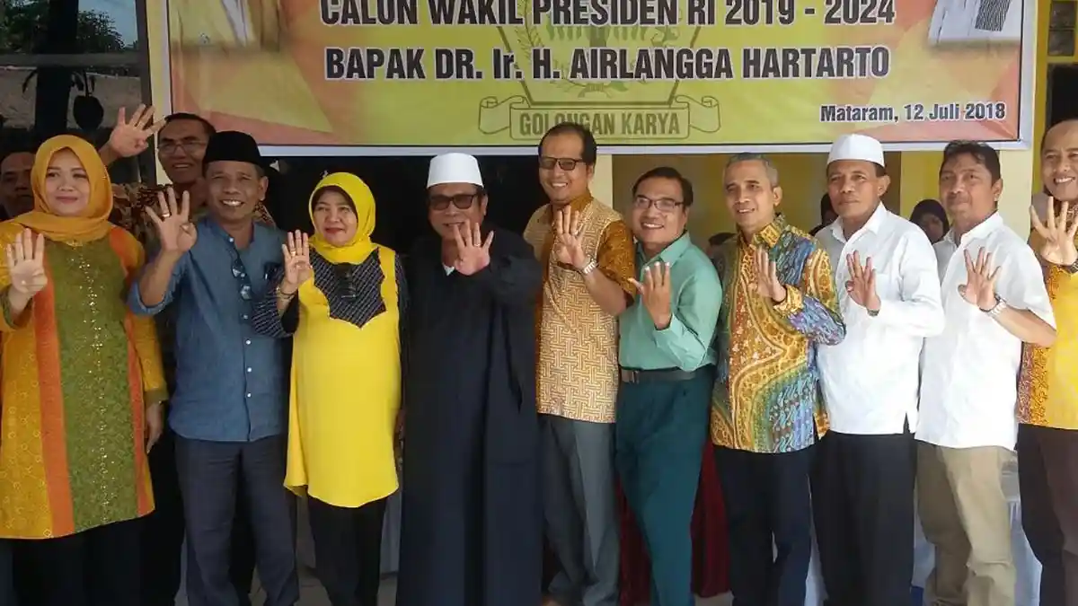 DPD Golkar NTB Satu Suara Dukung Airlangga Dampingi Jokowi di Pilpres 2019