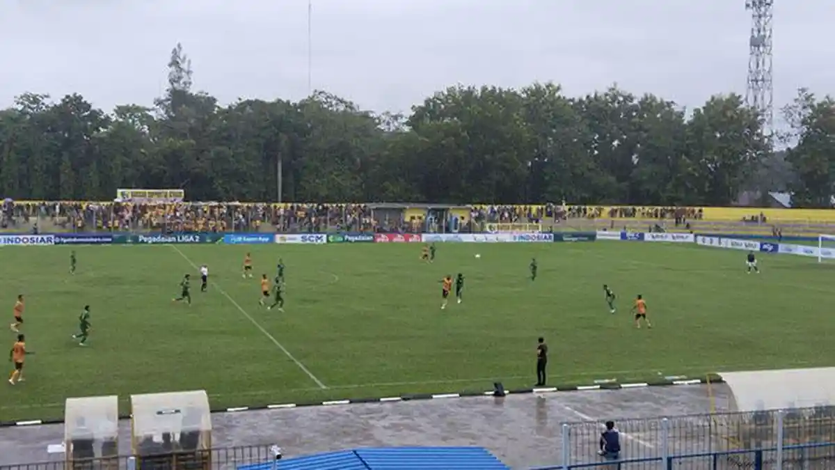 Line Up Pemain PSDS Vs Sriwijaya FC di Laga Liga 2, Stadion Baharoeddin Siregar Diguyur Hujan