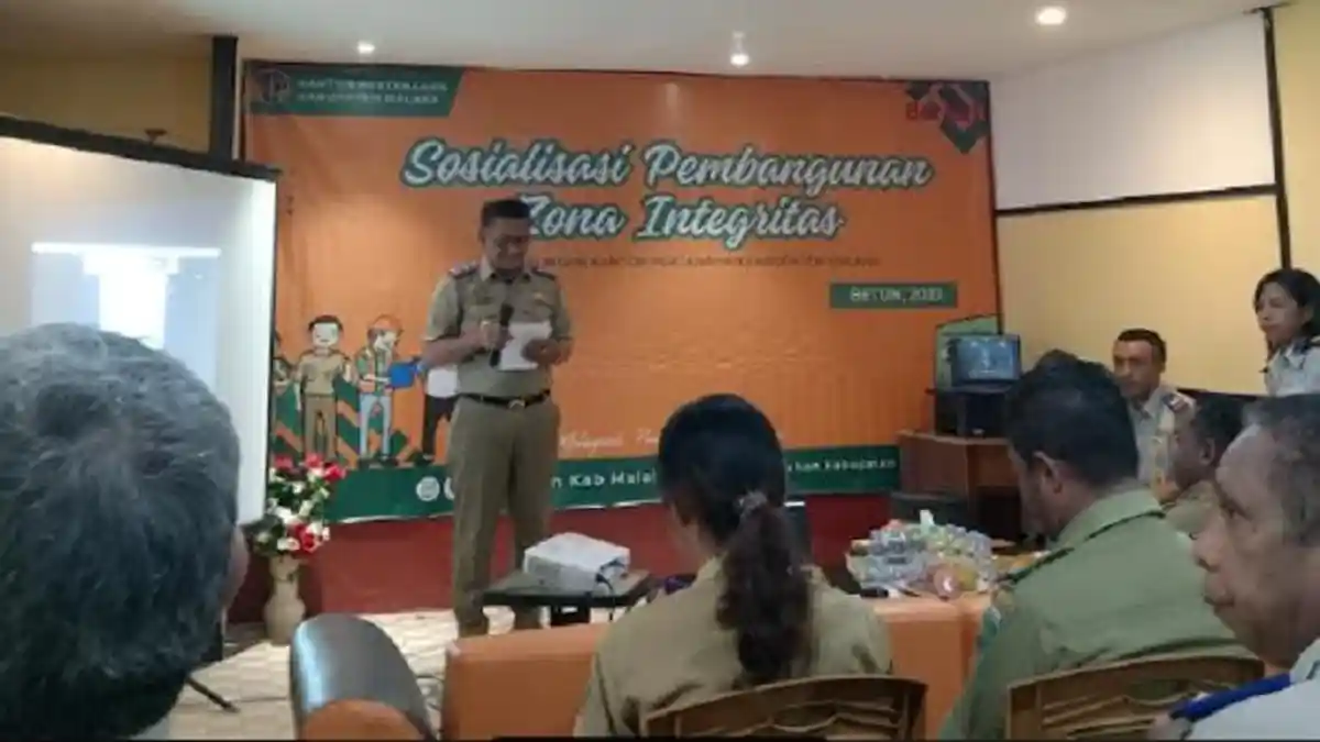 Kantor Pertanahan Malaka Gelar Sosialisasi Pembangunan Zona Integritas