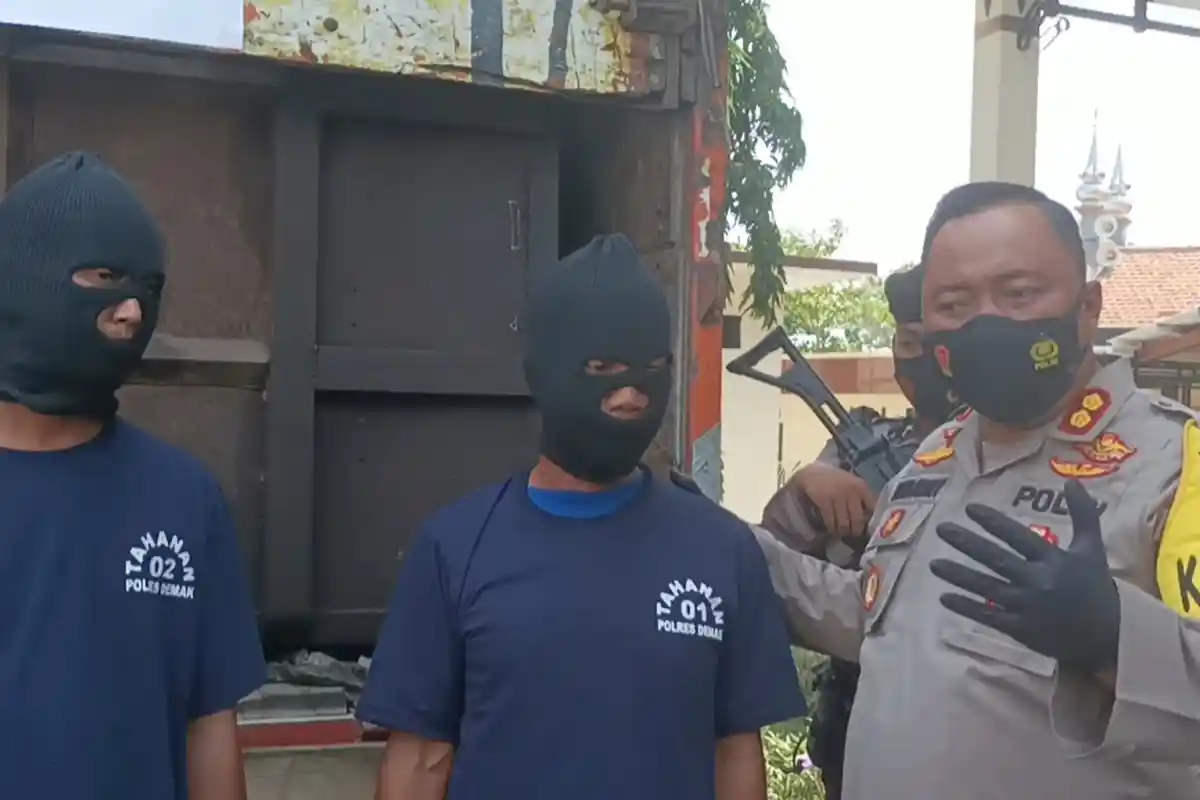 Polres Demak Amankan Dua Truk Tangki Modifikasi Berisi BBM Solar Bersubsidi