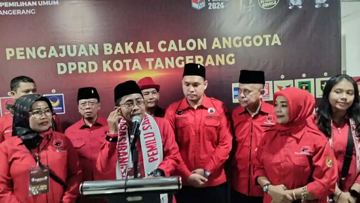 Bakal Banyak Wajah Baru di DPRD Kota Tangerang mendatang, PDIP Daftarkan 50 Caleg ke KPU