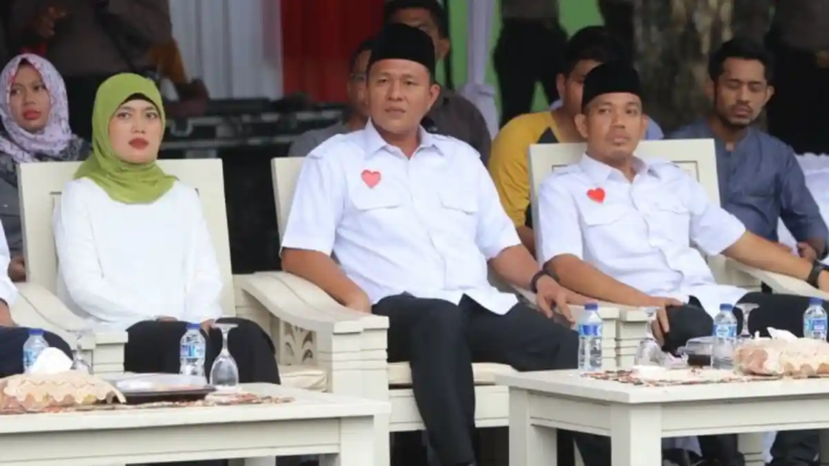 Dikabarkan Ikut Diciduk KPK, Bupati Lamteng Sumringah Ikut Upacara