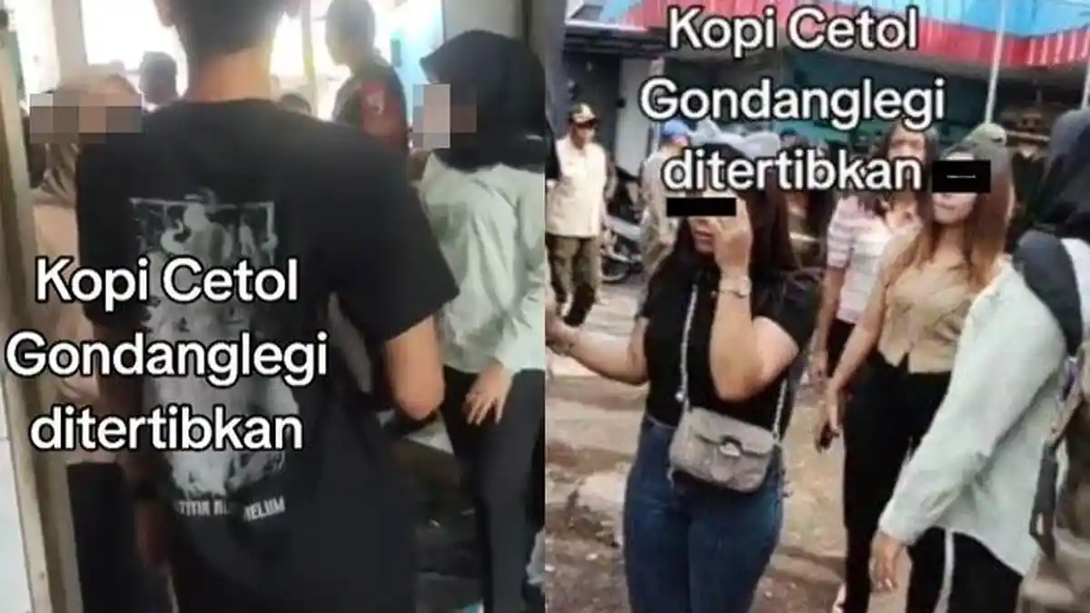 Warung Kopi Cetol di Dalam Pasar Digerebek Satpol PP, Pengunjung Bisa Pangku Pelayan Wanita Muda