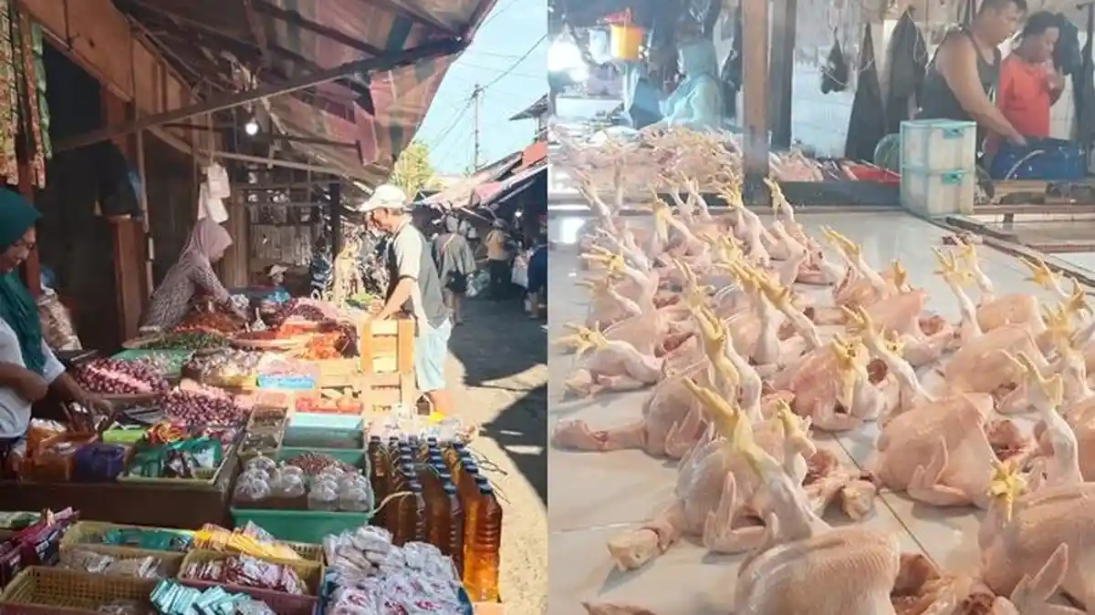 Daftar Harga Bahan Pokok di Pasar Girian Bitung, Daging Ayam Rp 32.000 Perkilo