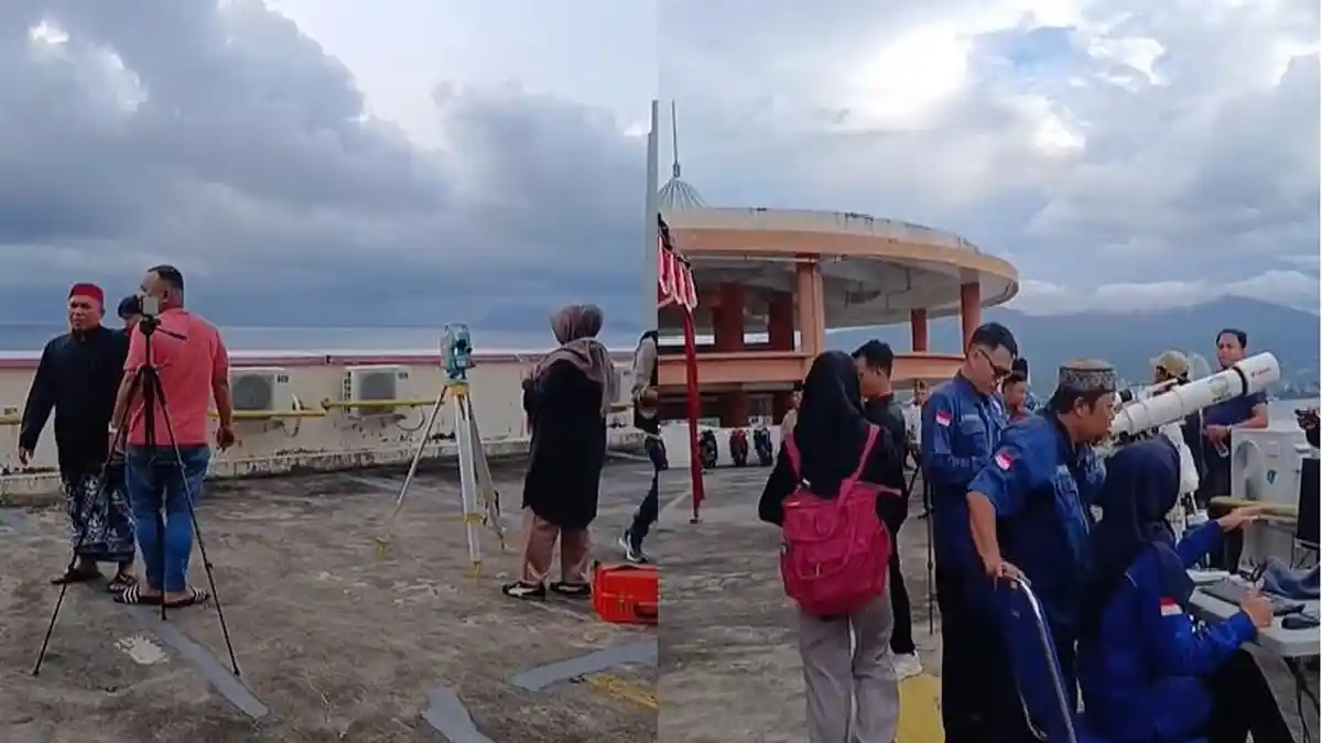 Tim Pantau Hilal Siaga di MTC Megamas Manado, Warga Nantikan Penetapan ...