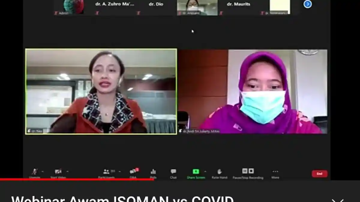 RS Kanujoso Djatiwibowo Gelar Webinar soal Isolasi Mandiri, Luar Daerah Wajib Karantina 5 Hari