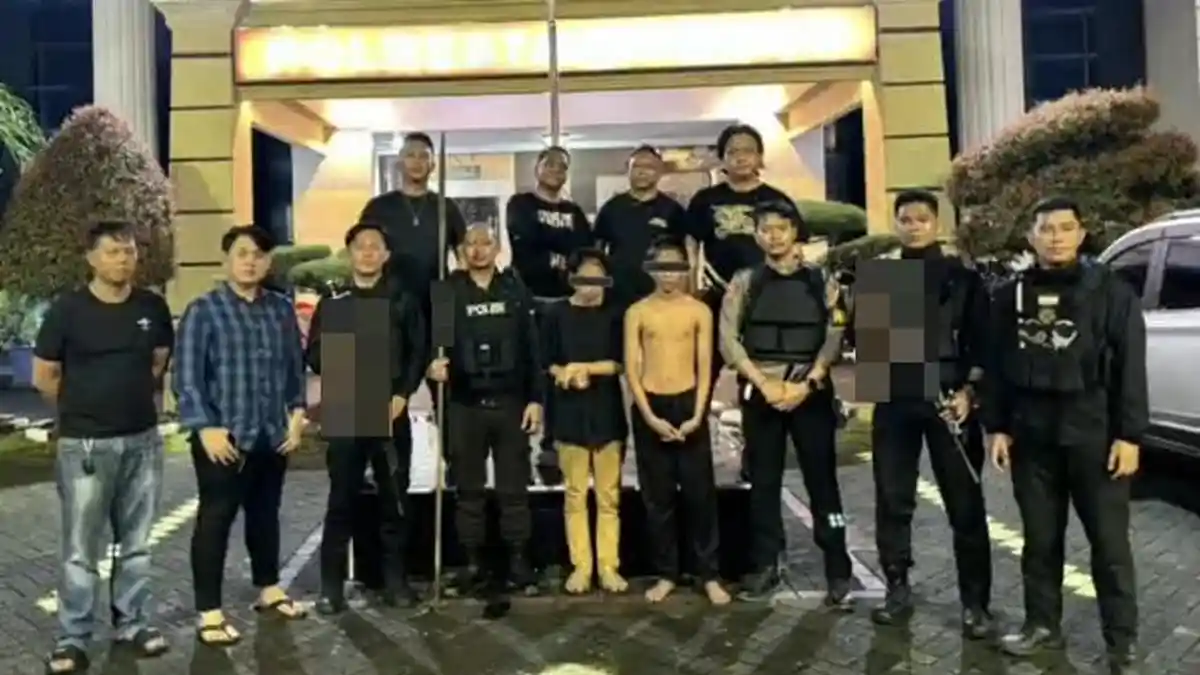 Dua Pemuda di Manado Ditangkap Polisi, Aksi Kedua Terduga Pelaku Terekam CCTV