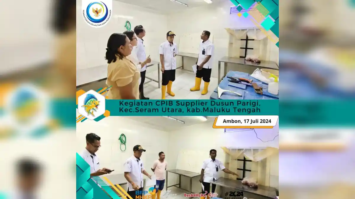 BPPMHKP Ambon dan USAID Ber-Ikan Maluku Gelar Pra-Inspeksi Sertifikasi CPIB