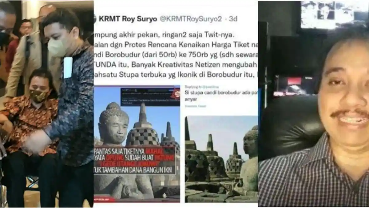 Postingan Meme Stupa Candi Borobudur Mirip Jokowi Berujung Bui Buat Pakar Telematika Roy Suryo