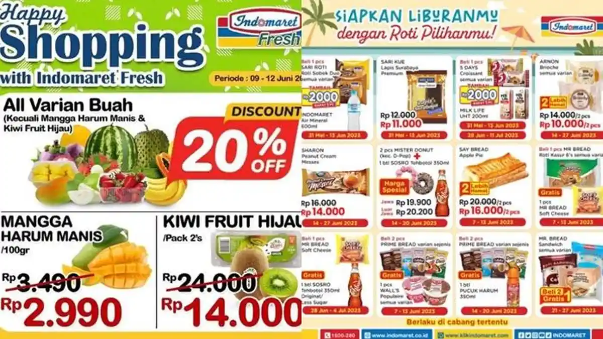 Katalog Promo Indomaret Hari ini 12 Juni 2023, Buah-buahan Segar Ada Diskon hingga 20 Persen