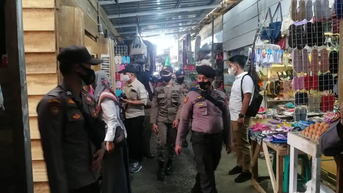 Pasar Simpong Rentan jadi Penyebaran Covid-19, Warga Diimbau Disiplin Protokol Kesehetan
