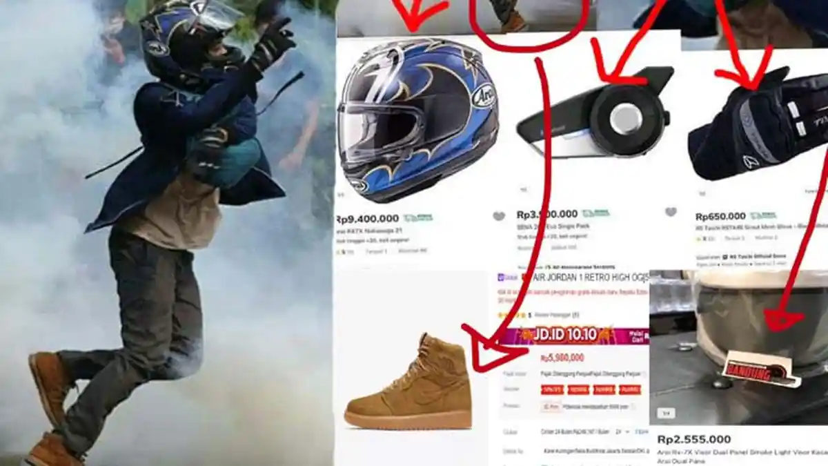 Viral Anak Sultan Nekat Demo UU Cipta Kerja, Total Outfit Capai Puluhan Juta, Harga Bajunya Berapa?