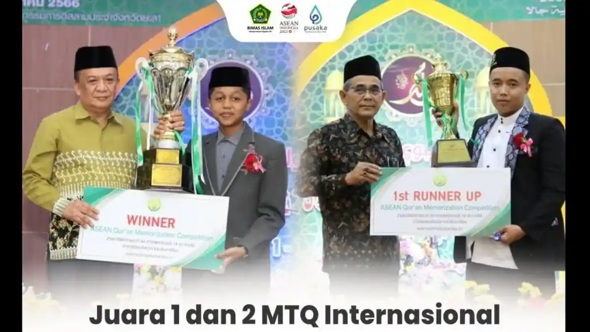 Masya Allah, Dua Hafidz Indonesia Ini Raih Juara MTQ Internasional di Thailand
