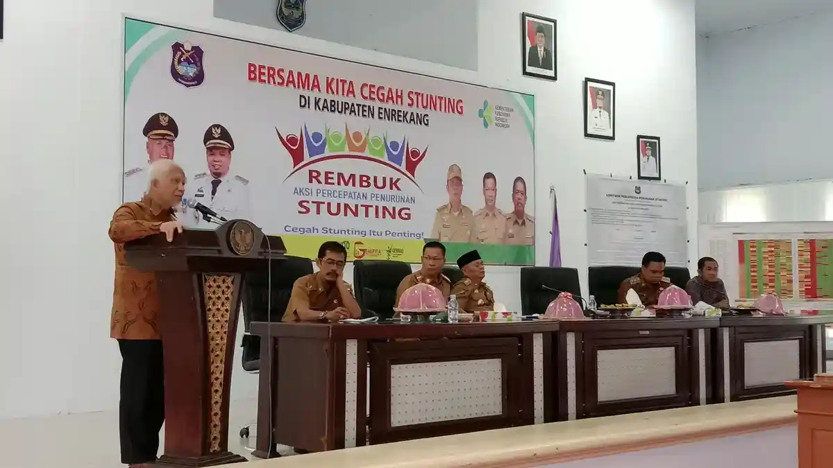 Tekan Stunting, Pemkab Enrekang Rembuk Aksi Bersama OPD dan Kades