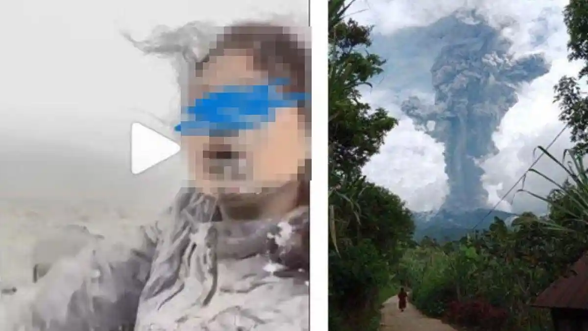 Viral Pendaki Wanita Minta Tolong Terjebak di Gunung Marapi Sumbar yang Erupsi, Kondisinya Kini