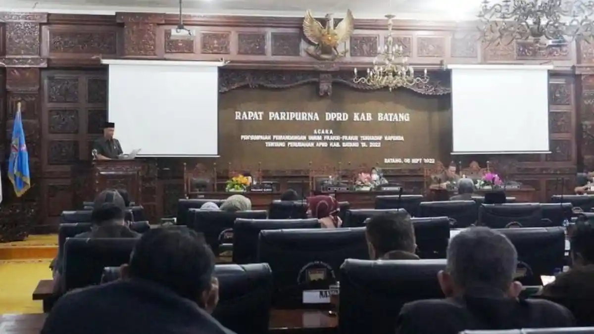 Rapat Paripurna, Ini Besaran Perubahan APBD Kabupaten Batang 2022 yang Perlu Disetujui DPRD