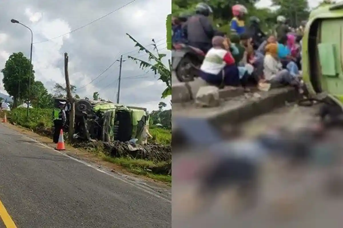 Kecelakaan Maut Pukul 02.30 WIB Jumat Dini Hari, Truk vs Truk di Jalur Tengkorak, 2 Orang Tewas