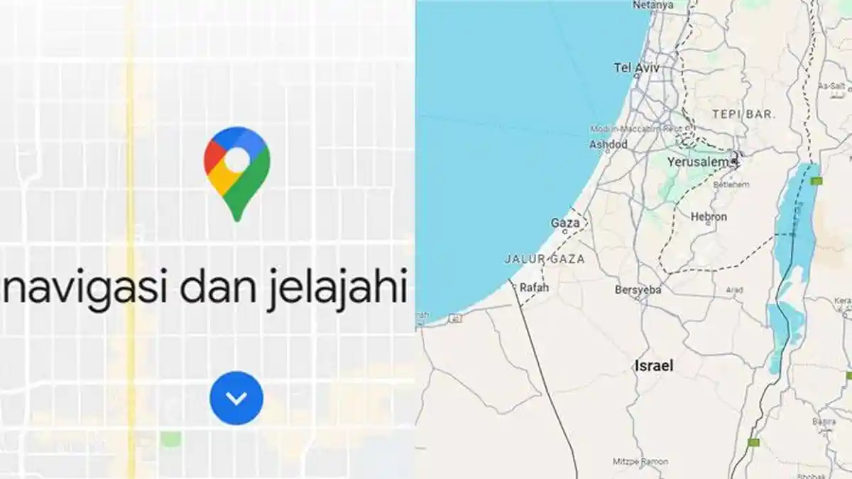 Pantas Tak ada Nama Palestina, Google Bela Diri Bantah Hapus dari Maps, Cuma Muncul Gaza dan Rafah