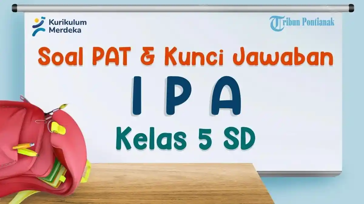 Contoh Soal PAT Pilihan Ganda dan Uraian IPA Dilengkapi Kunci Jawaban Kelas 5 SD, Kurikulum Merdeka
