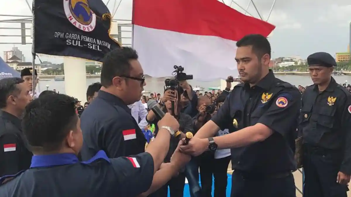 Prananda Paloh Lantik Pengurus Garda Pemuda NasDem se-Sulawesi Selatan