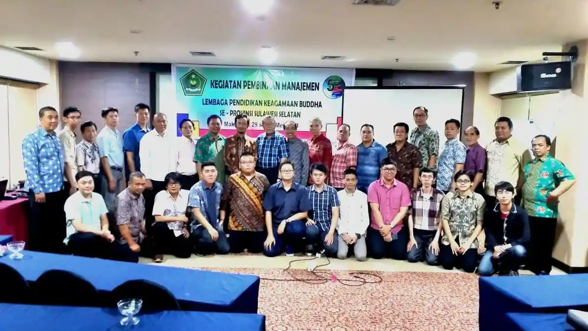 Lembaga Pendidikan Keagamaan Buddha se-Provinsi Sulsel Diajari Manajemen