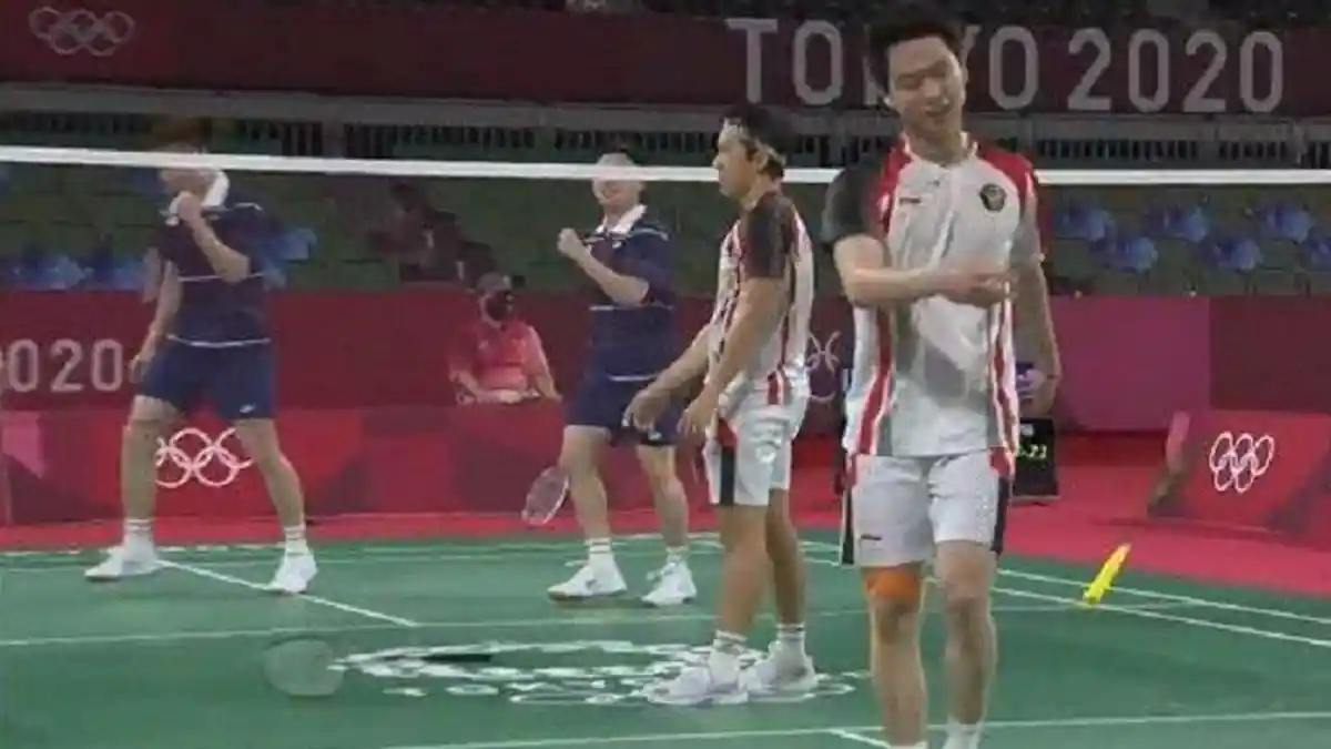 Marcus/Kevin Tersingkir, Sempat Aksi Banting Raket Ungkap Ekspresi Kecewa dan Kesal ke Wasit