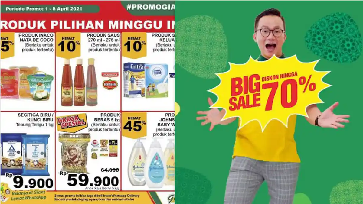 Promo Giant Hari Ini 3 April 2021 Promo Big Sale Diskon 75% Detergen Rp 10 Ribuan