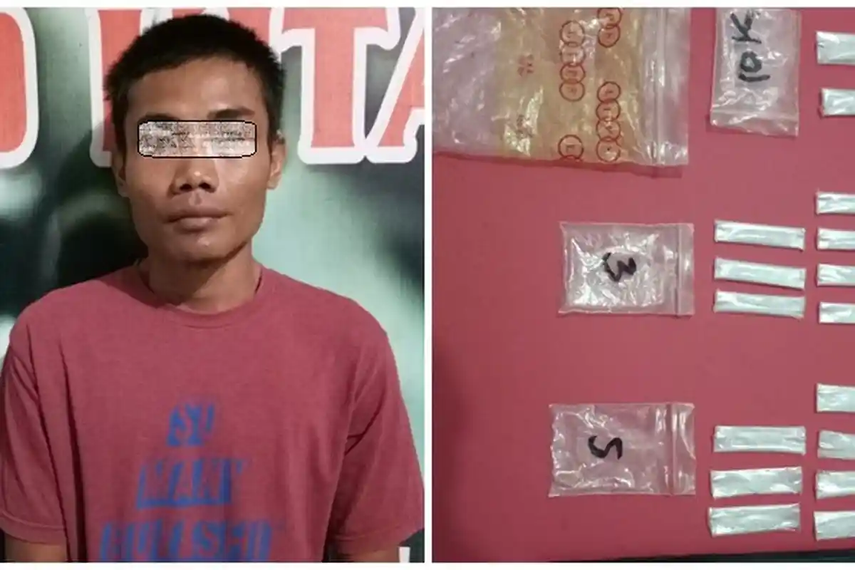 Edarkan Narkoba di Tambang, Sule Dibekuk Satreskrim Polres Tabalong, Simpan 16 Paket Sabu di Helm