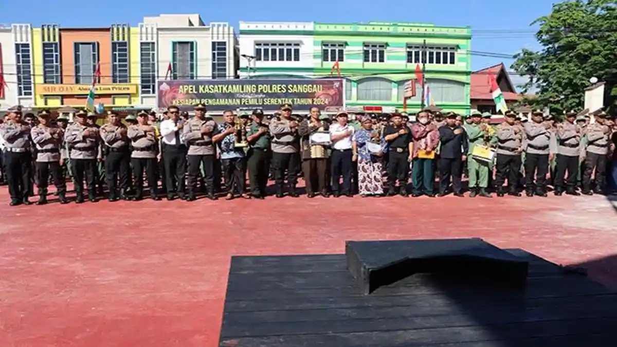 Waka Polres Sanggau Kompol Novrial Alberti Kombo Pimpin Apel Kasatkamling