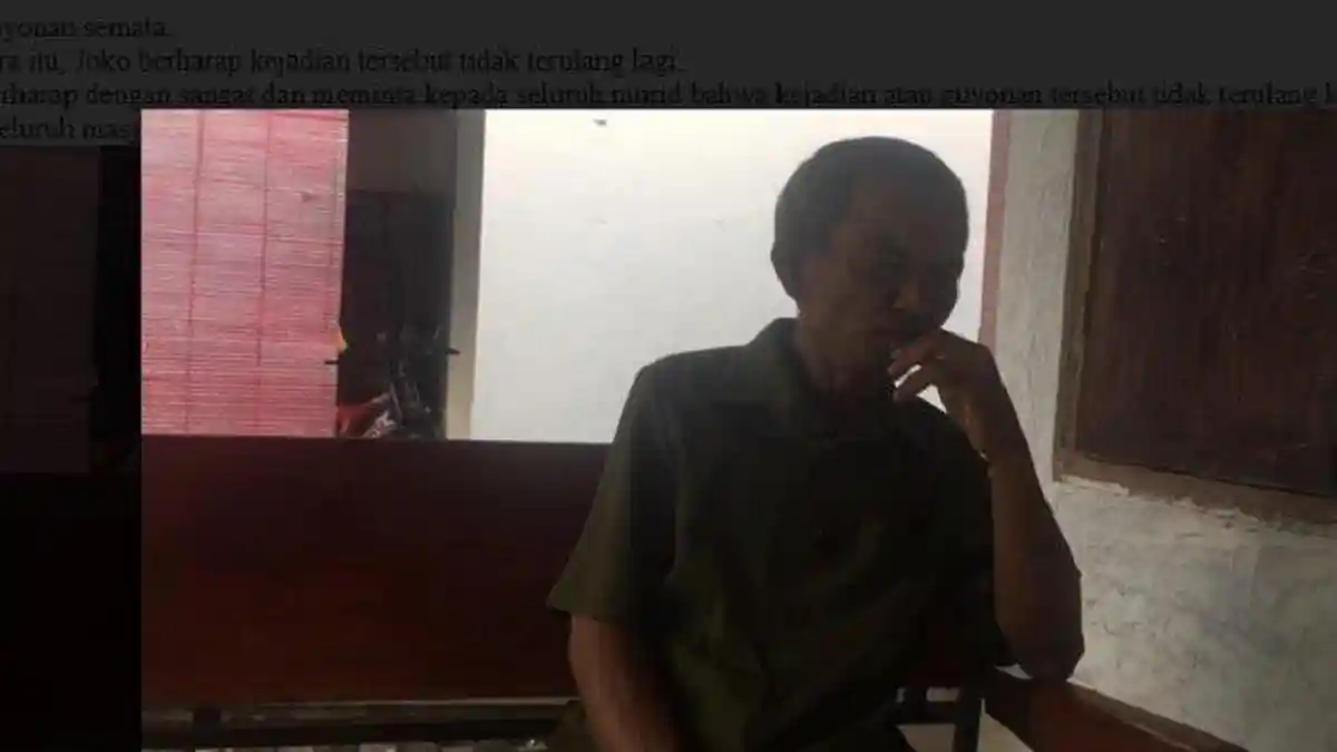 Pengakuan Pak Guru Joko Susilo Terkait Video Dibully Siswa: Itu Hanya Candaan Tapi Kelewat Batas
