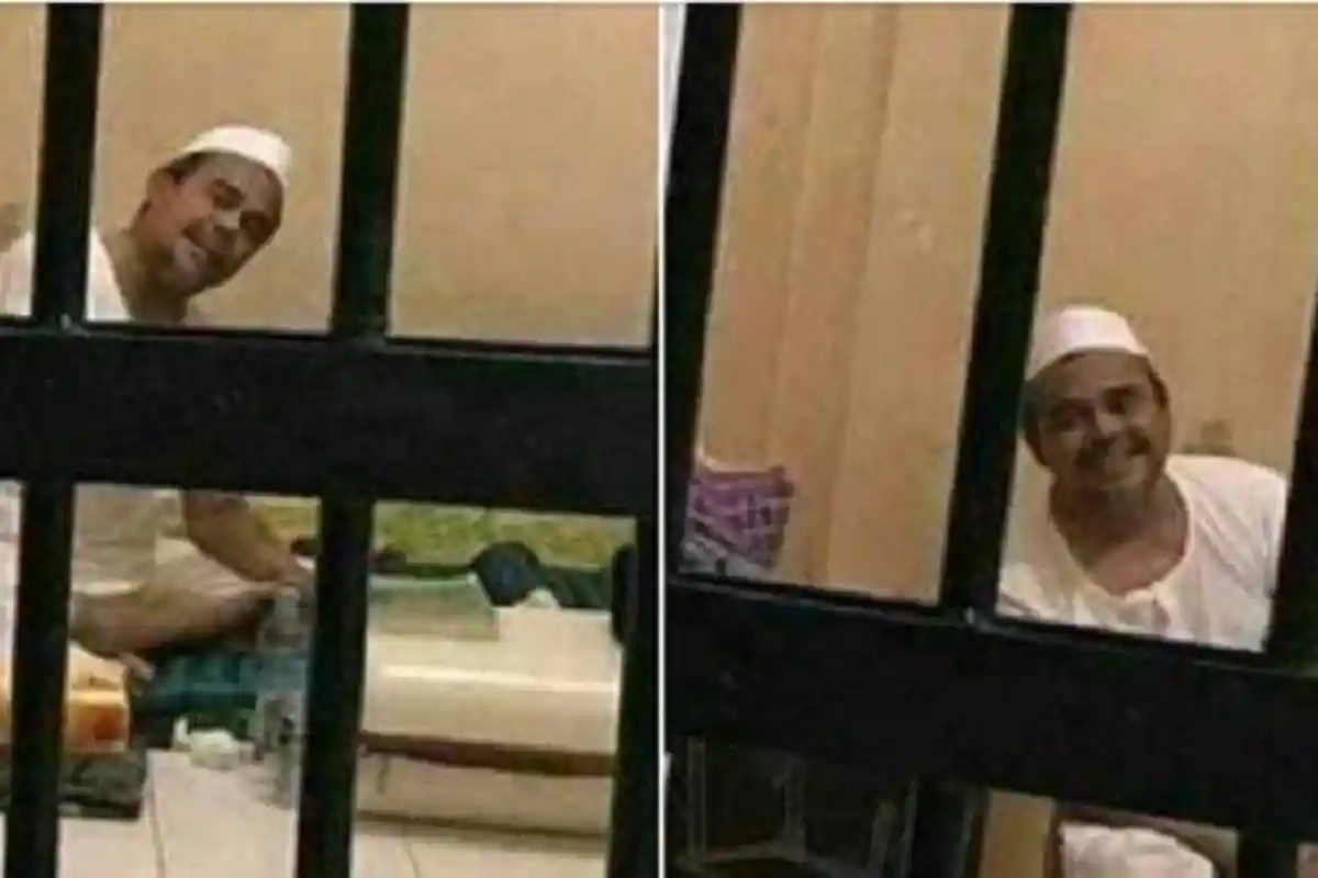 Rizieq Shihab Sakit di Rutan Polda Metro Jaya, Pengacara: Harus Berteriak Sembari Lambaikan Tangan