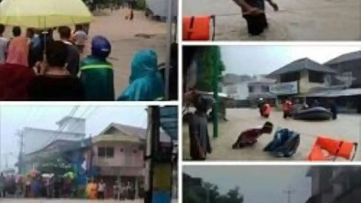 Waspada! Cuaca Ekstrem Masih Melanda Babel, Sungailiat-Riausilip Mulai Tergenang Banjir