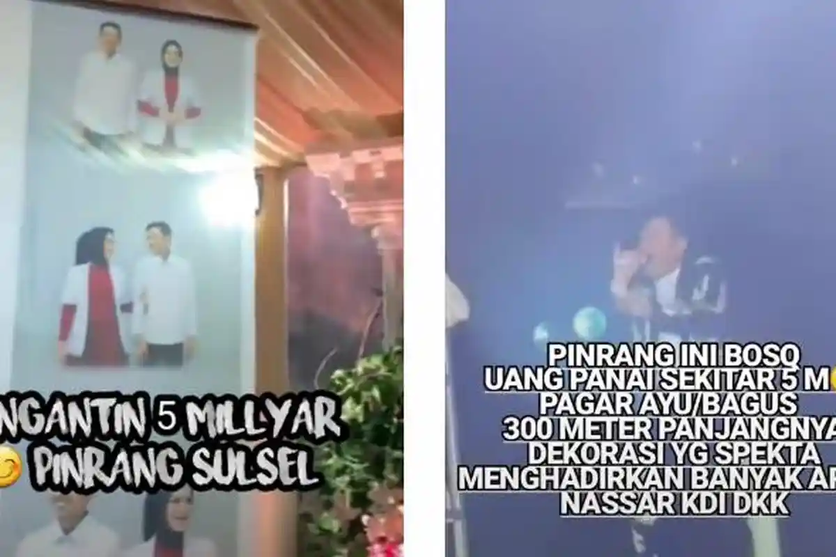 VIRAL Pernikahan Mewah di Pinrang, Uang Panai Capai Rp 5 Miliar, Ada Banyak Artis hingga King Nassar