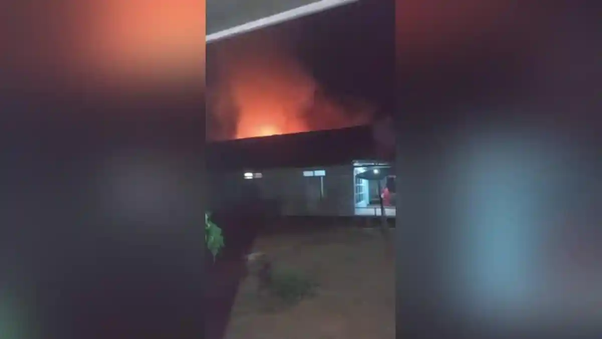 Api Berkobar di Dukuhrejo Mantewe Tanahbumbu, Satu Rumah Ludes Terbakar 