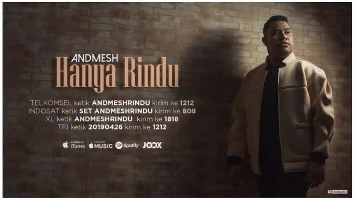Chord Gitar dan Lirik Lagu 'Hanya Rindu' Andmesh Kamaleng