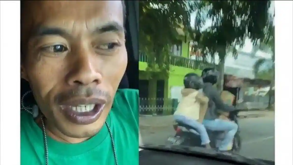 Ade Londok Beri Komentar Kasar Video Ayah Bonceng Anak Bawa Kardus, si Bocah Nangis & Ogah Main