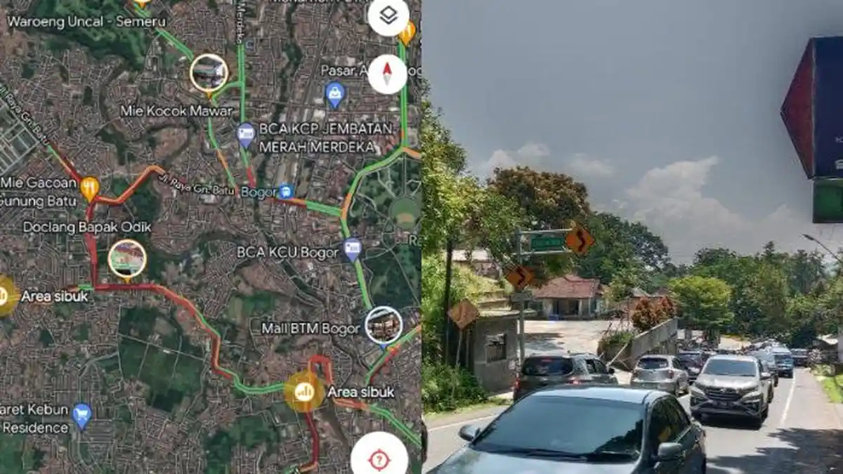 Titik-titik Kepadatan di Bogor pada Hari Pertama Lebaran, Macetnya Mengular Panjang
