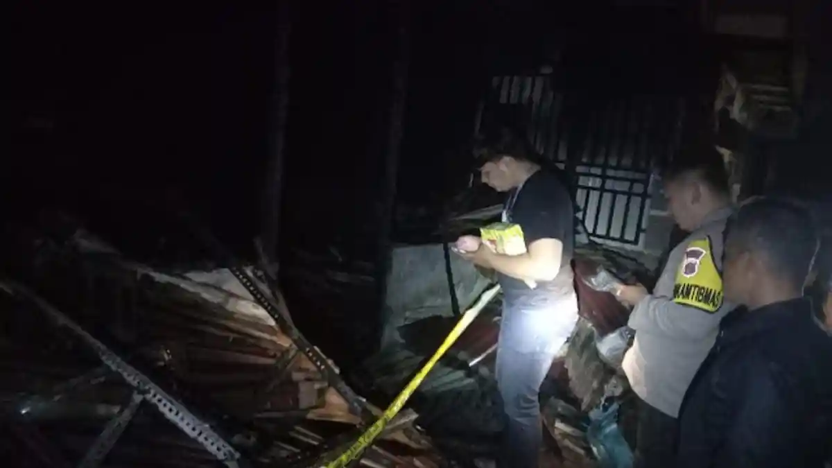 Kebakaran Rumah di Tangkil Kerinci Jambi, Motor dan Uang Rp25 Juta Hasil Jual Sapi Ikut Terbakar