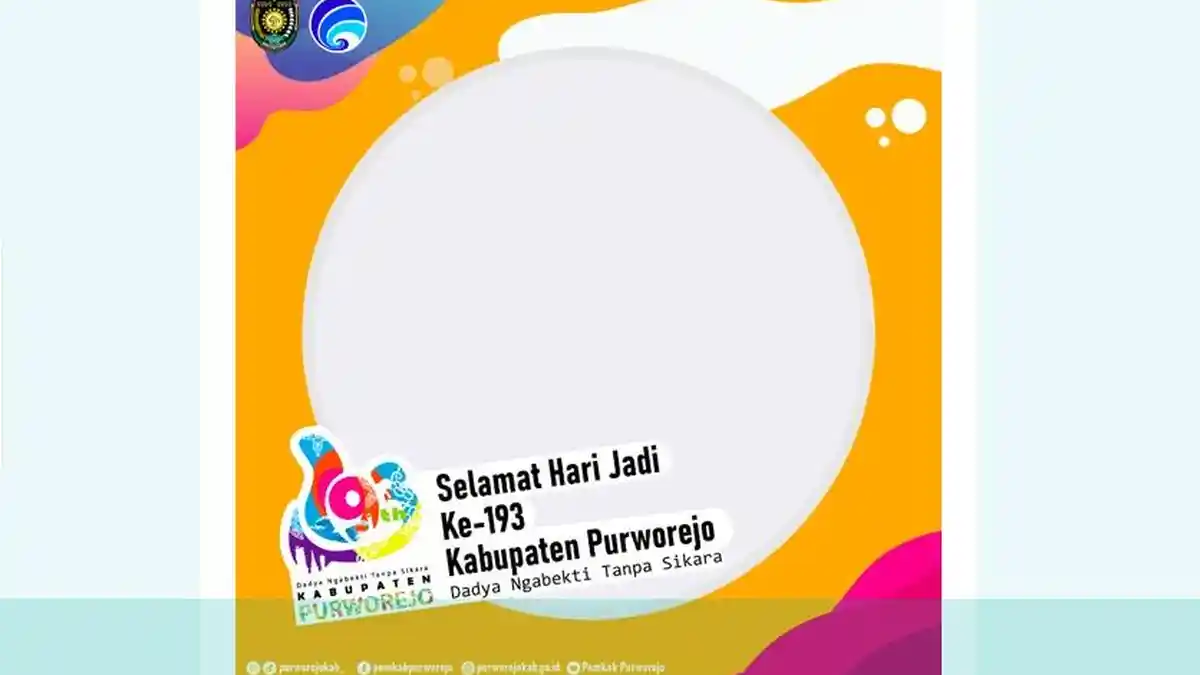 Link Twibbon Hari Jadi Purworejo ke-193, Dadya Ngabekti Tanpa Sikara