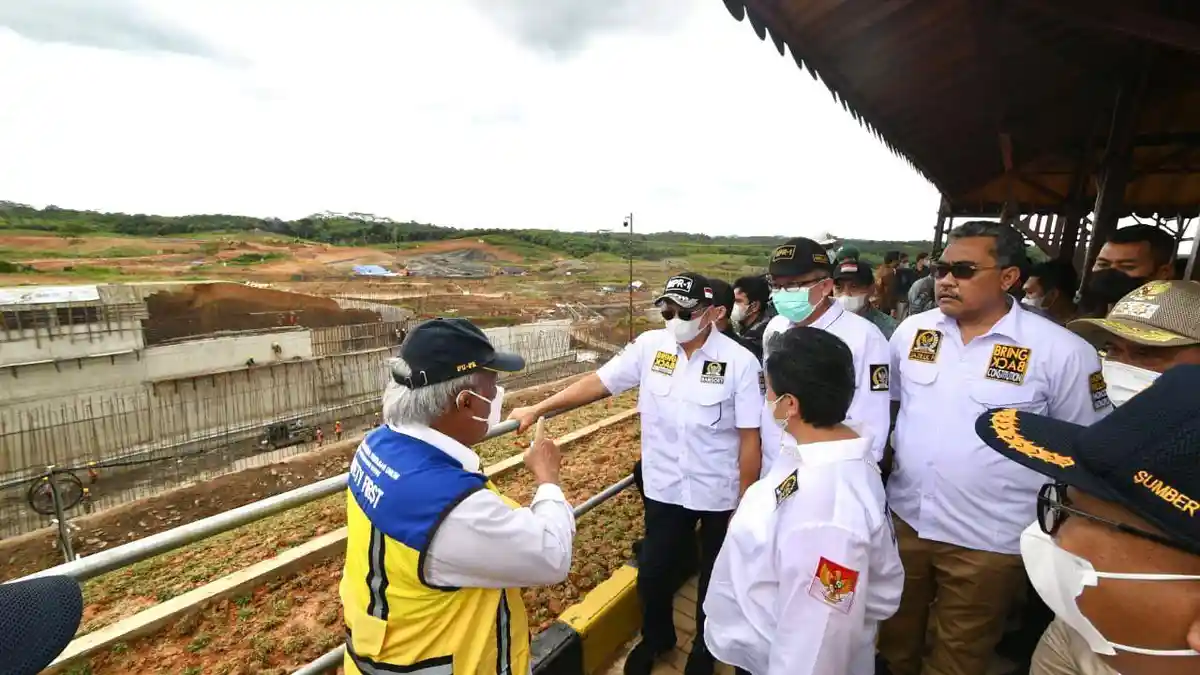 Tinjau Progres Bendungan Sepaku Semoi, Bamsoet Optimistis Kebutuhan Air Bersih IKN Kaltim Aman