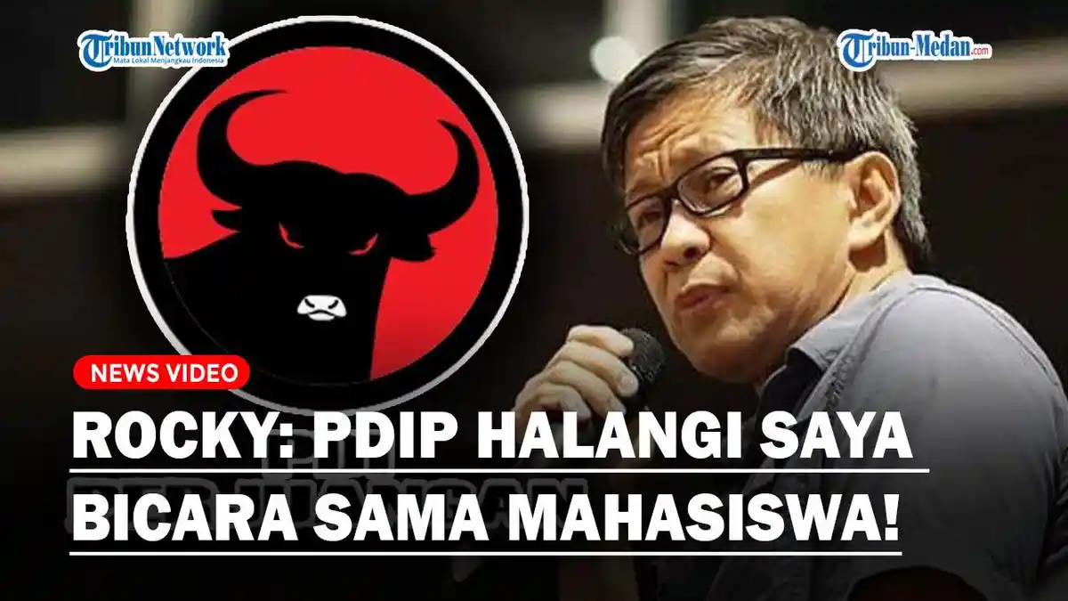 Giliran Rocky Gerung Tuntut PDIP Minta Maaf, Dugaan Halangi Ketemu Mahasiswa Miliki Bukti Jelas