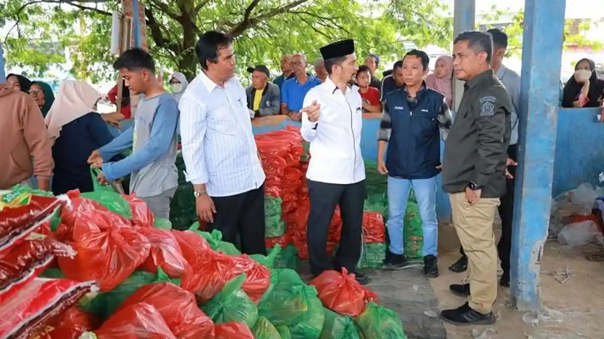 Jelang Lebaran, Ada Sembako Harga Miring  di Operasi Pasar di Meulaboh