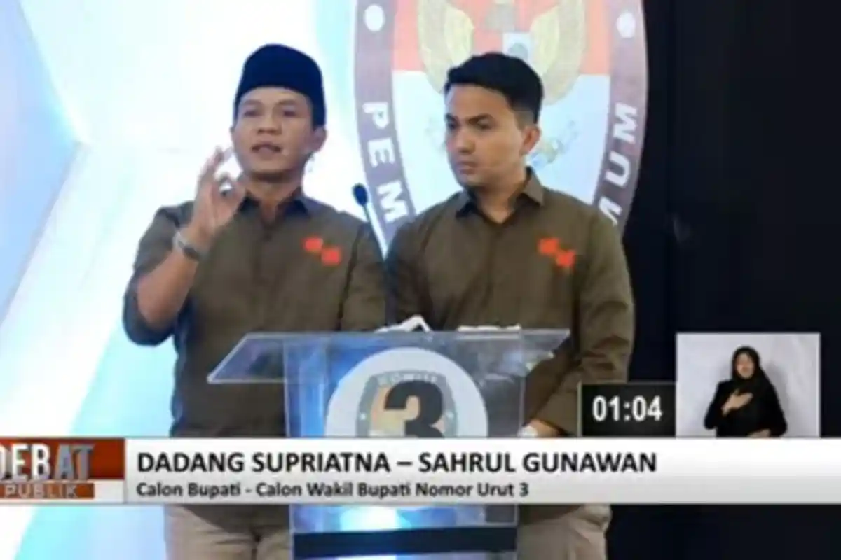 Hasil Hitung Cepat Quick Count Pukul 14.52 LSI Pilkada Bandung, Dadang-Sahrul Menang 56,5%, Teh Nia?