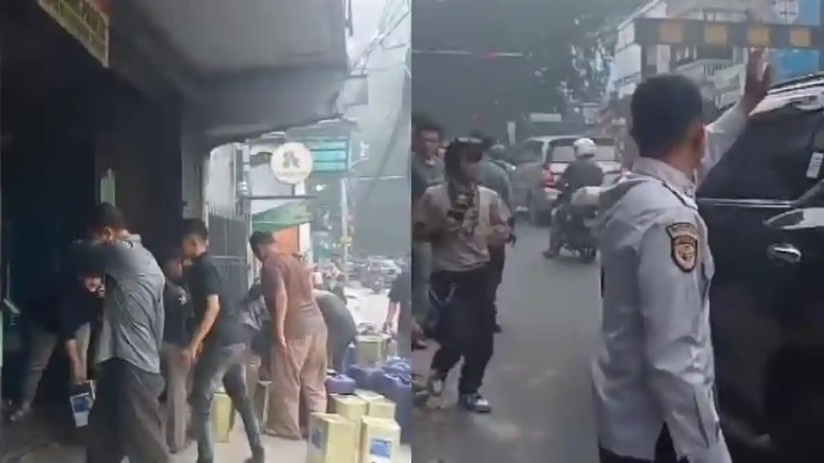 Gudang Minyak Wangi di Empang Bogor Terbakar, Damkar Berjibaku Padamkan Api