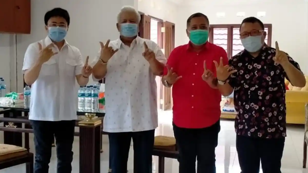 Andrei Angouw Ketemu Imba, Dukungan Sepaket Menangkan Olly-Steven dan AA-RS