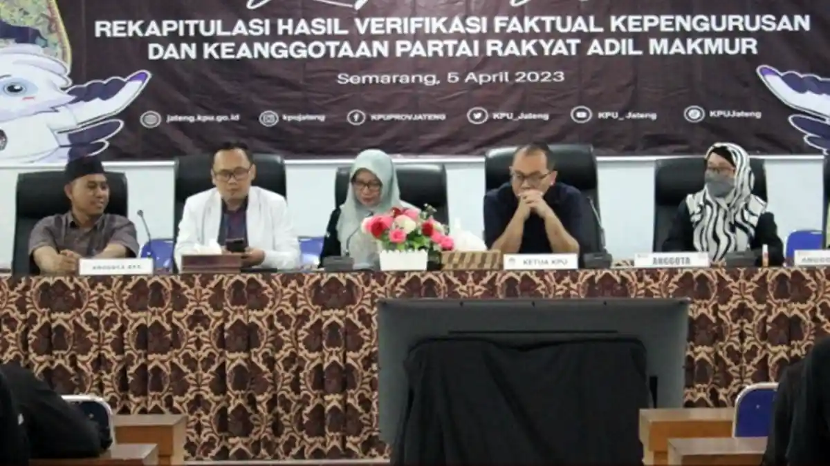 KPU Jateng Nyatakan Partai Prima Memenuhi Syarat Tapi Masih Perlu Perbaikan