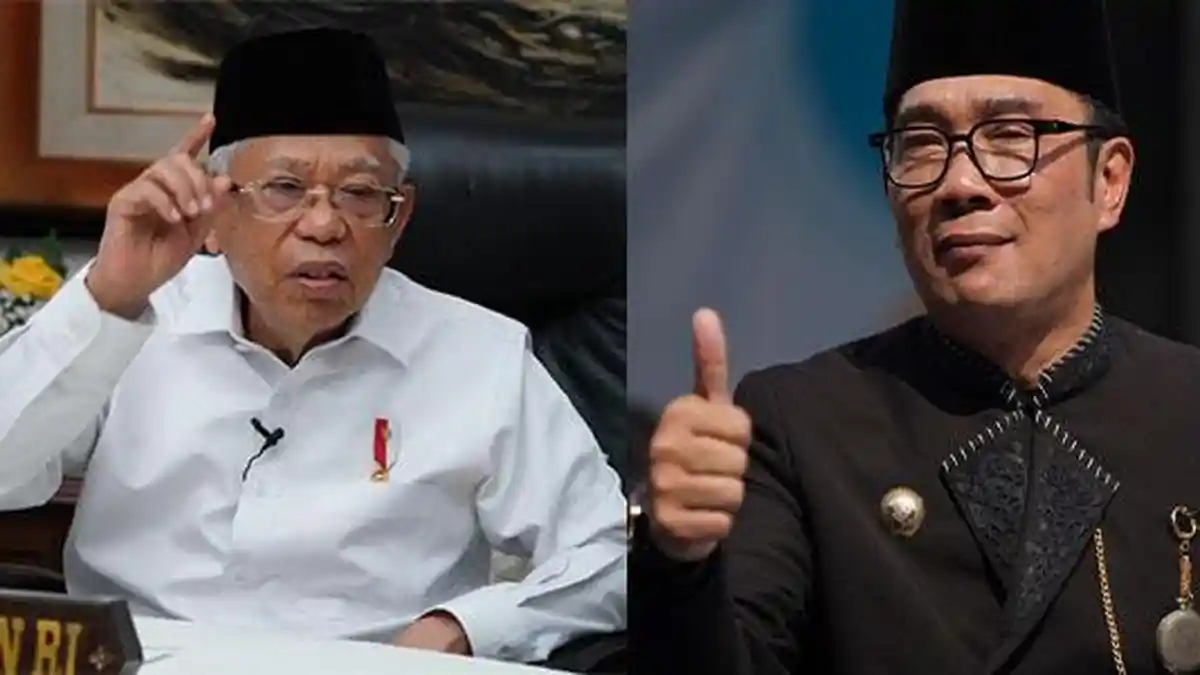 Wapres Ma’aruf Amin Sindir Ridwan Kamil Sibuk Mau Nyapres Sampai Bikin Jawa Barat Gak Keurus