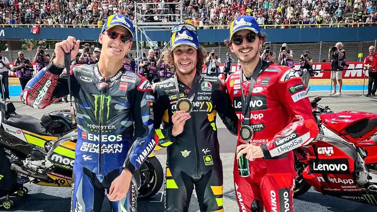 Hasil Sprint Race MotoGP Belanda 2023, Bezzecchi Juara, Bagnaia 2, Quartararo 3