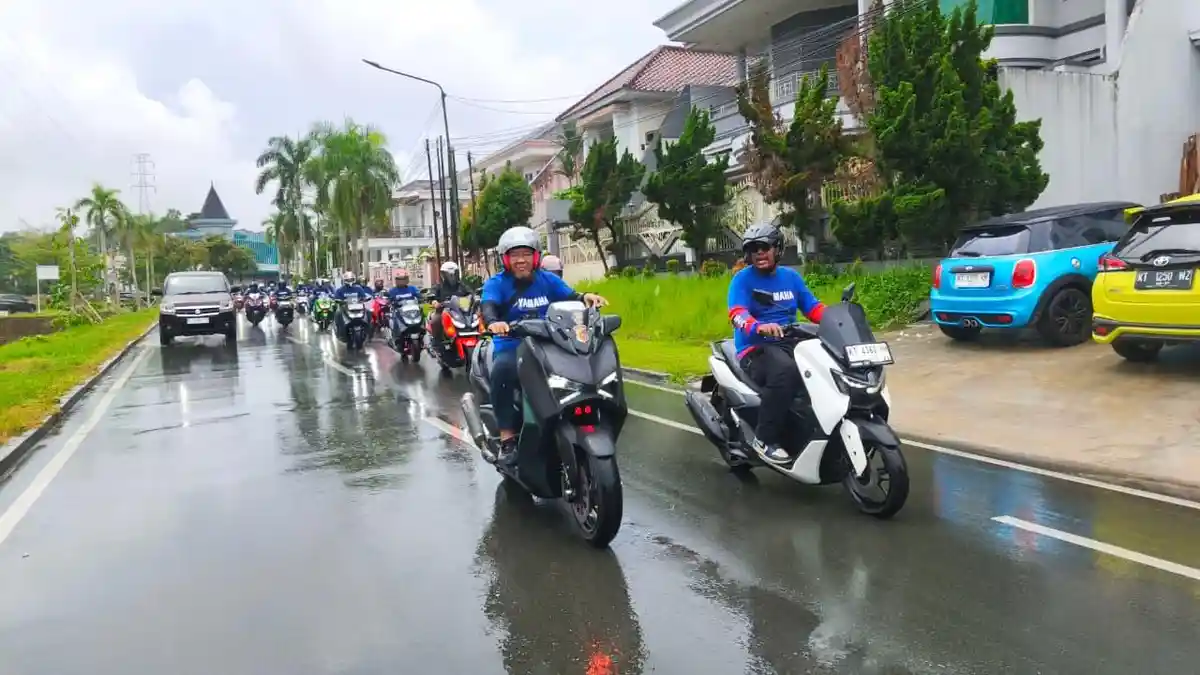 Riding dan Nobar ARRC Round 2 di Sirkut Buriram Thailand Bareng Yamaha Kaltim